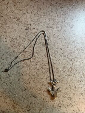 Silver Whale Pendant Necklace - Animal Motif